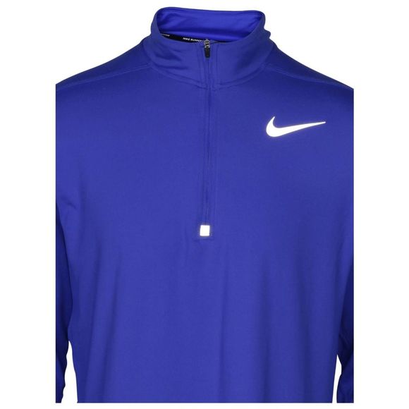 Nike Men's Small NIKE Dri-Fit Element 1/2 Zip Running Top 904946-442 GAME ROYAL - Picture 2 of 3